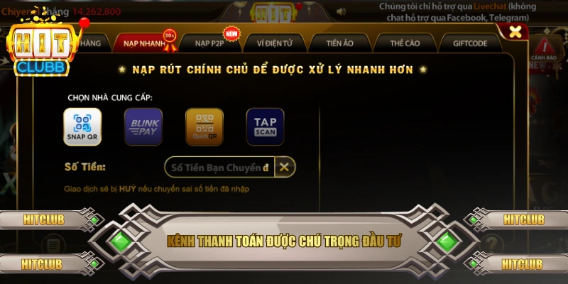 Kênh thanh toán được chú trọng đầu tư